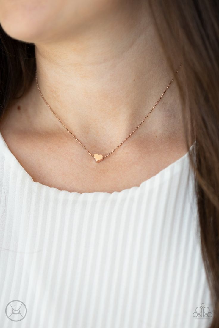 Humble Heart Rose Gold Necklace - Jewelry by Bretta Rose Gold Choker Necklace, Gold Heart Choker, Simple Heart Necklace, Rose Gold Choker, Gold Ball Chain, Rose Gold Heart Necklace, Humble Heart, Dainty Choker Necklace, Dainty Rose