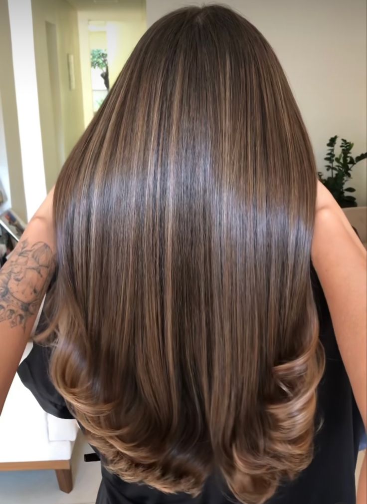 Honey Highlights On Black Hair, Brunette Hair With Caramel Highlights, Gigi Hair, Hair Caramel, Highlight Ideas, Rambut Brunette, Hair Highlight, Black Hair Balayage, Brown Hair Looks