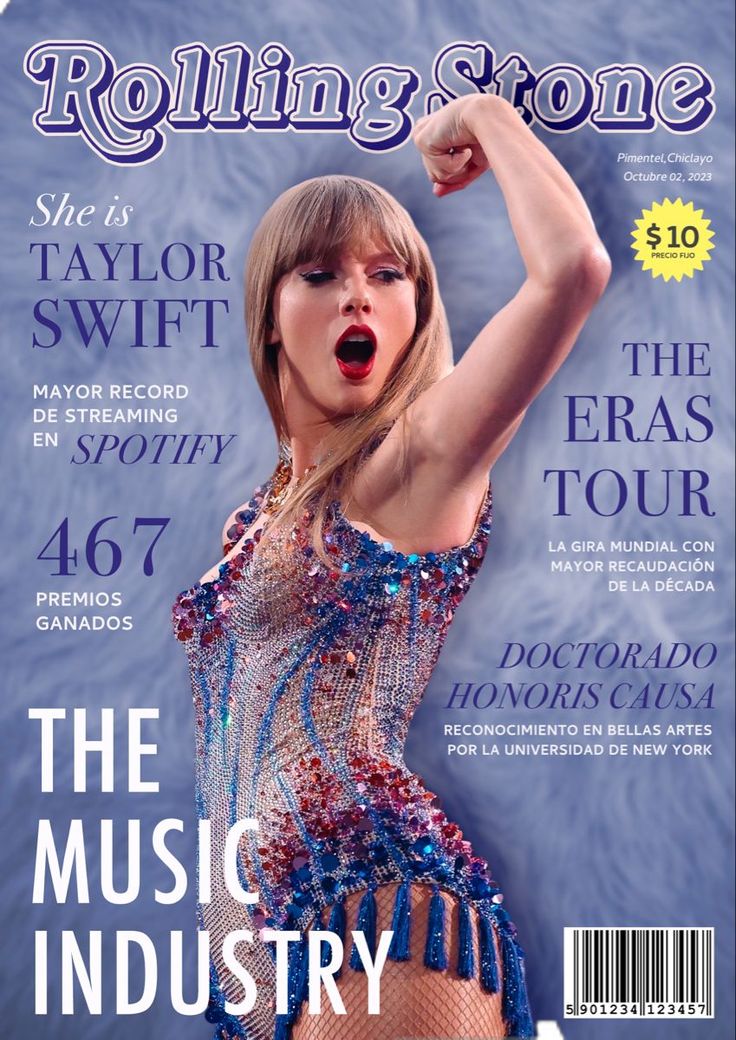 the cover of rolling stone magazine featuring taylor swift