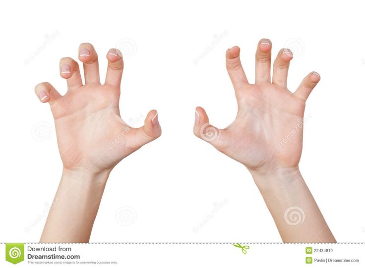 two hands reaching up to each other with their fingers extended in front of the camera