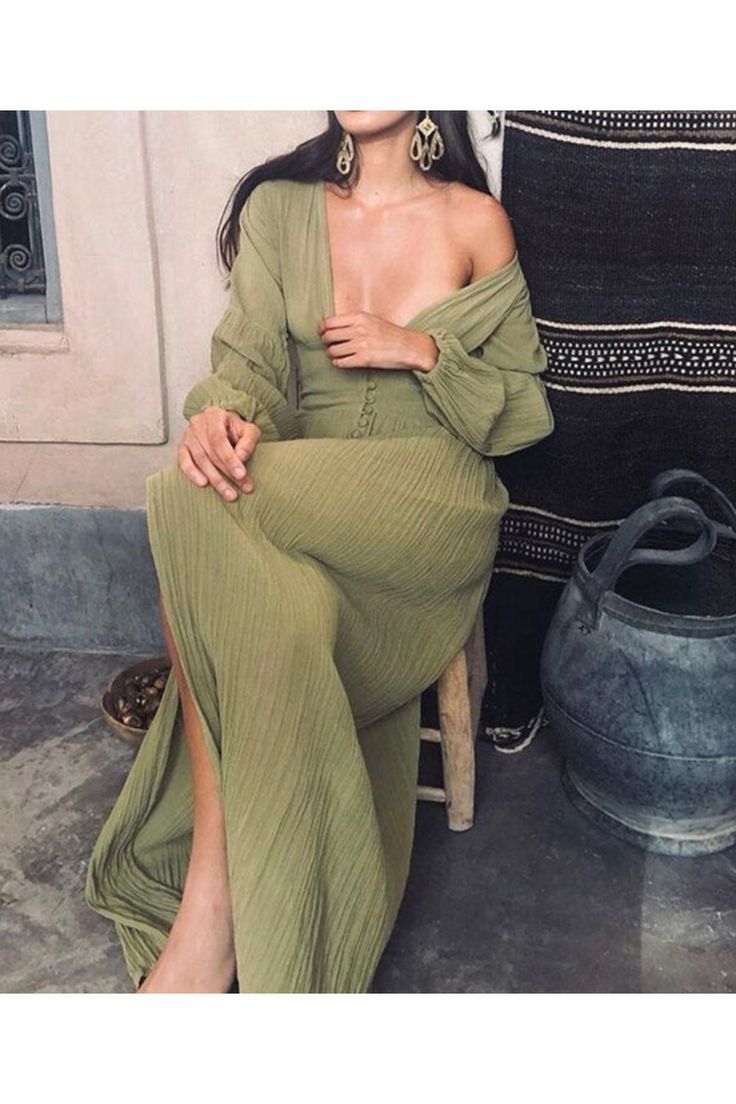 Full Sleeve Long Dress, French Dress, Pencil Skirt Dress, Womens Fall Dress, Beach Maxi Dress, Dress Inspo, Long Sleeve Maxi, Boho Maxi Dress, Long Sleeve Maxi Dress