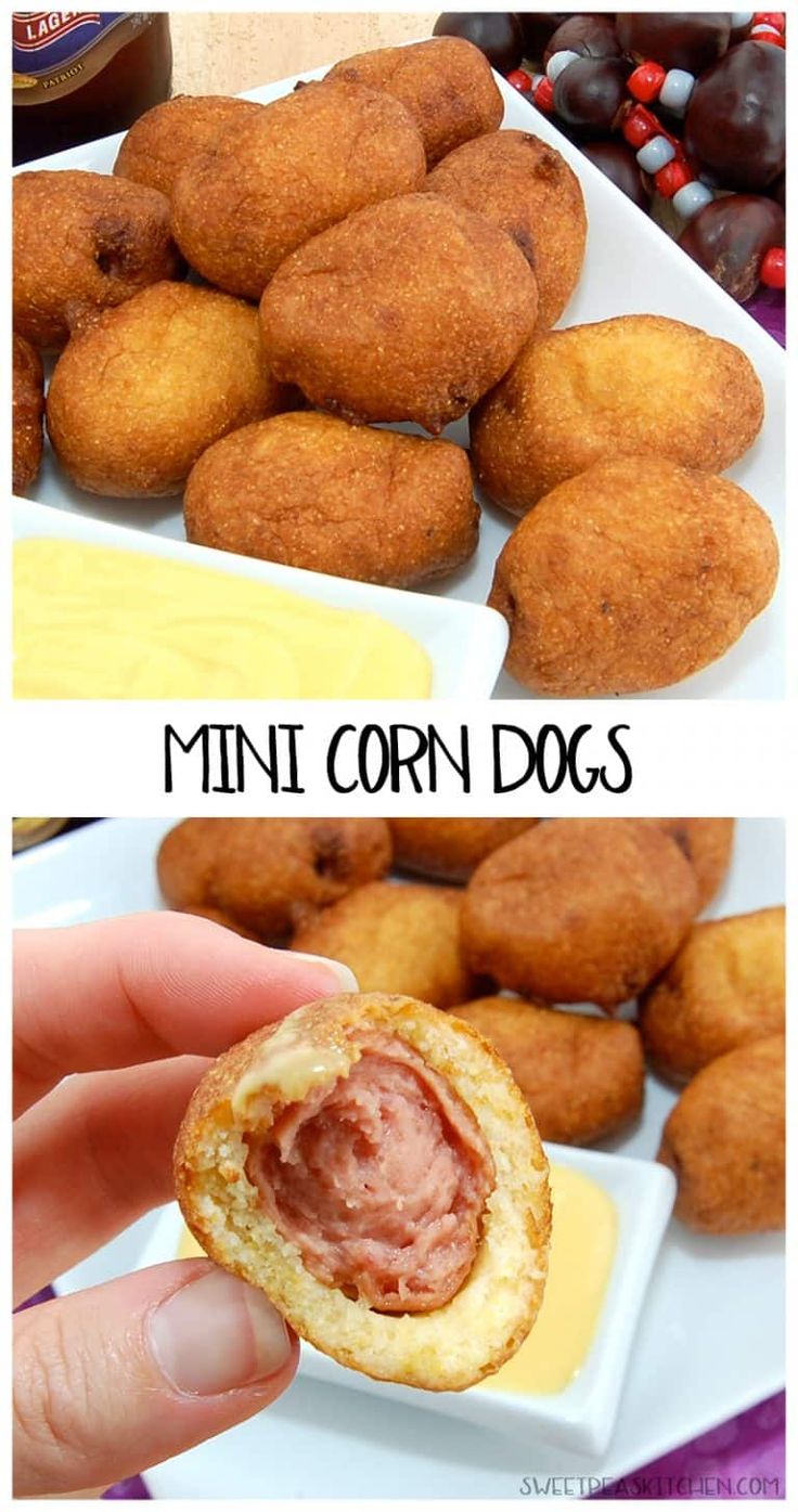 mini corn dogs are the perfect snack for kids and adults