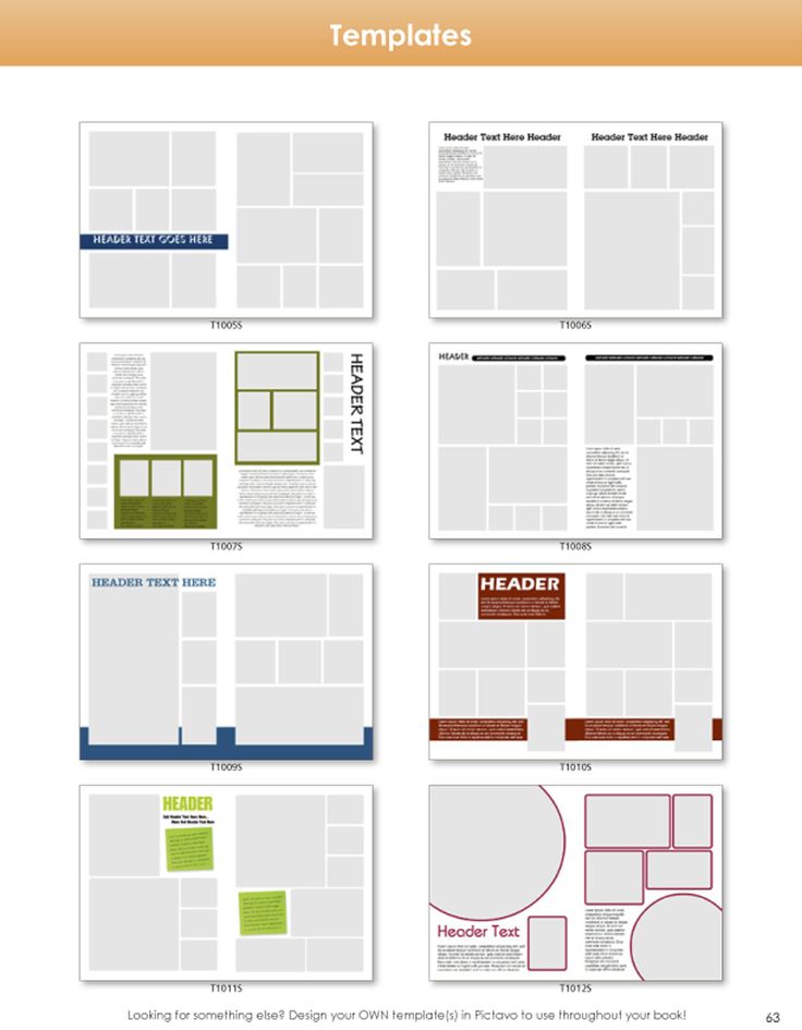 the templates for this page are all in different colors and sizes, but it's easy to use