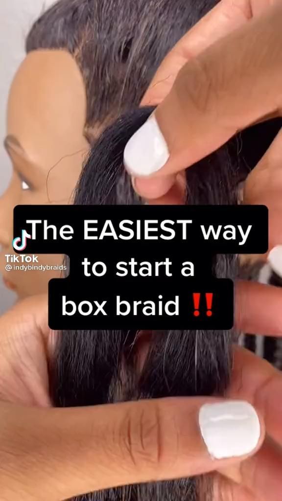 Box Braids Tutorial, Ladies Hairstyles, Braiding Your Own Hair, Braid Videos, How To Braid, Braided Hair Tutorial, Big Box Braids, Big Box Braids Hairstyles, Face Ideas