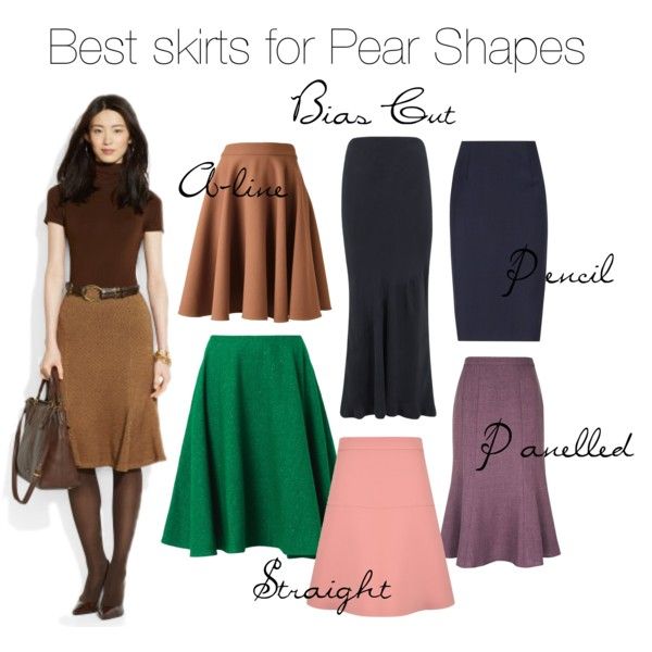 "Best Skirts For Pear Shapes" by elsasima on Polyvore Pear Body Shape Fashion, Pear Fashion, Pear Shaped Fashion, Pear Body Shape Outfits, Pear Shape Fashion, Pear Shaped Dresses, Pear Shaped Outfits, Pear Shaped Women, Triangle Body Shape