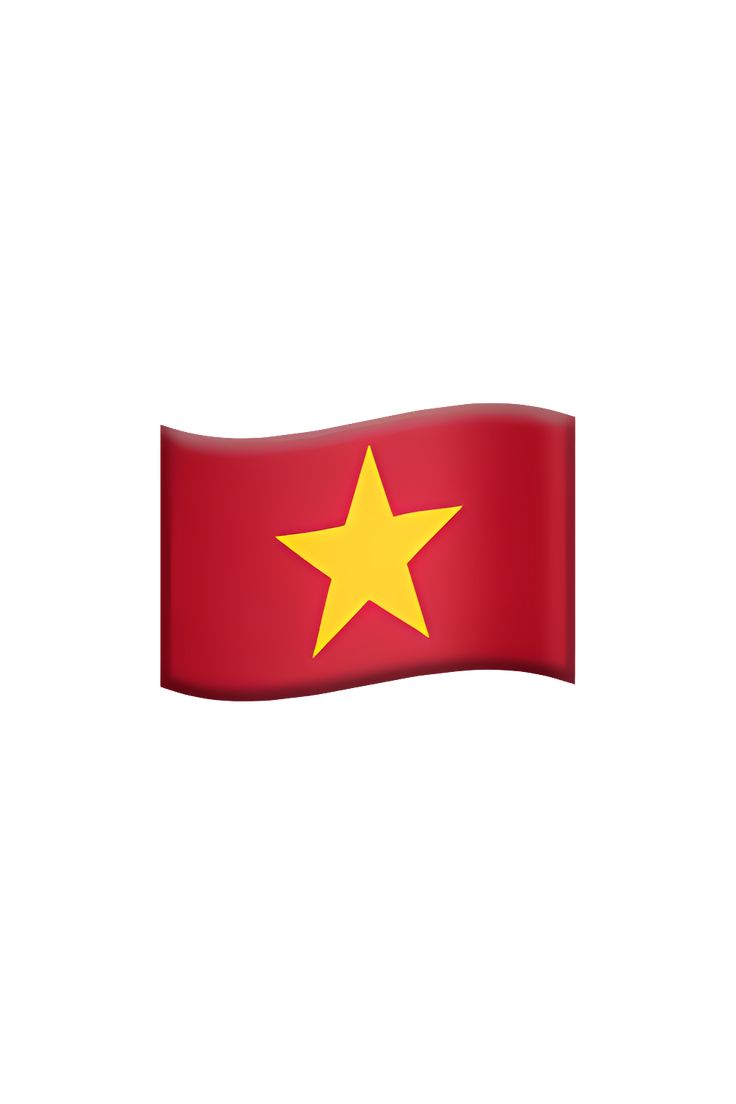 the flag of vietnam is flying in the wind on a white background with space for text