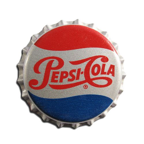 a bottle cap with the word pepsi cola on it