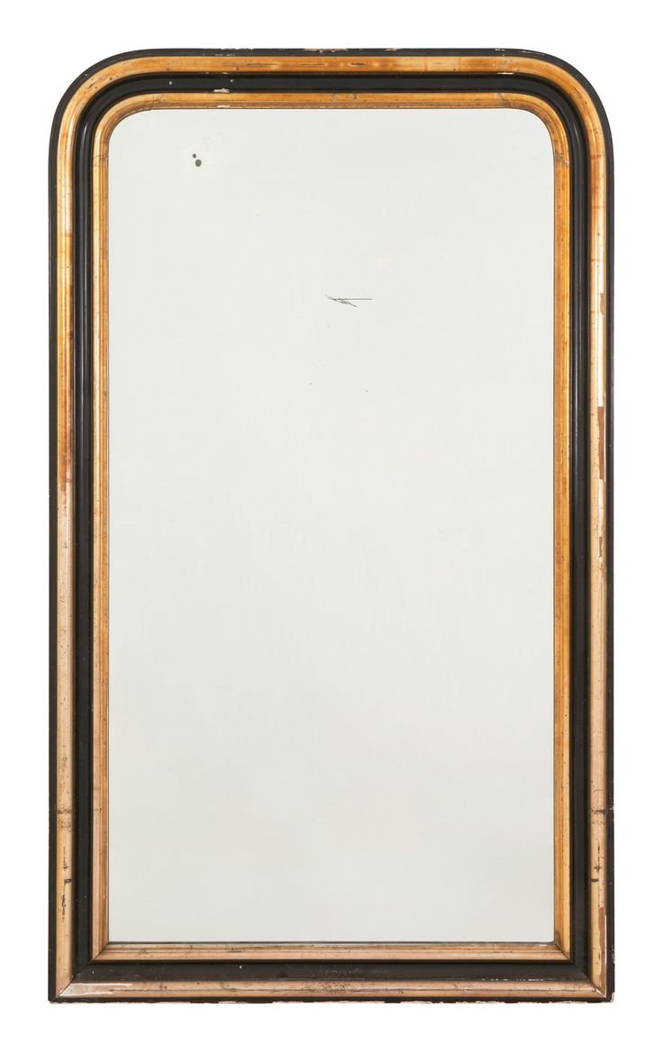 an old fashioned mirror is shown against a white background