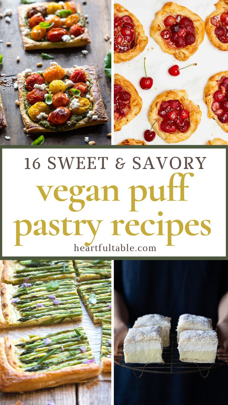 sweet and savory vegan puff pastry recipes