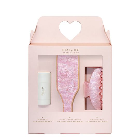 Designed with love and ultra-femininity in mind, our Sweetheart Clip in Pink Pixie will hold your hair from morning until night. Pink Pixie, Emi Jay, Boar Bristle Brush, Hair Kit, Angel Hair, Styling Brush, Bristle Brush, Pink Sugar, Birthday List