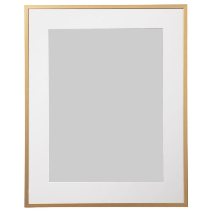 a white and gold frame with a light brown border on the bottom, in front of a white background