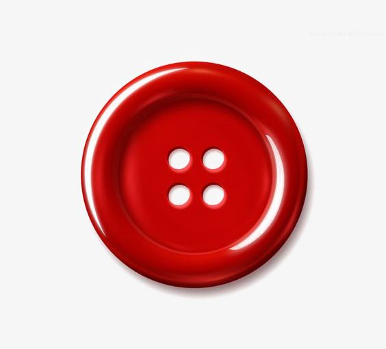 a red button on a white background