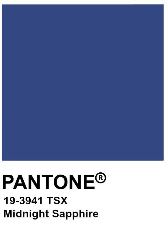 pantone's midnight sapphire blue color scheme