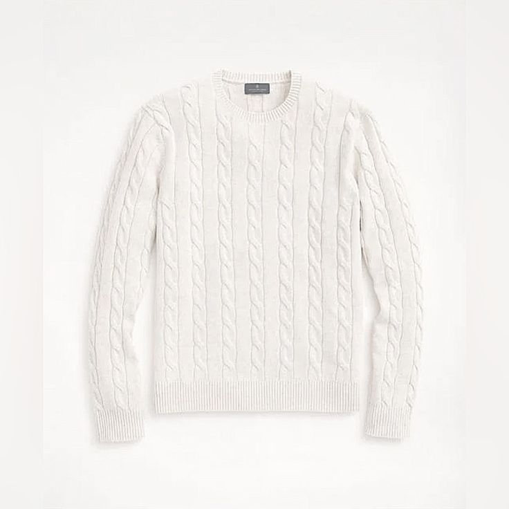 Tommy Hilfiger Knitted White Sweater Perfect Condition! Never Worn. Very High Quality Knitted Fabric! Tommy Hilfiger Knit Sweater, Fitted Cable Knit Polo Sweater, Casual Cashmere Textured Knit Sweater, White Knit Polo Sweater With Ribbed Cuffs, White Polo Sweater With Ribbed Cuffs, White Knit Sweater With Ribbed Cuffs, Casual Cream Wool Sweater, Crew Neck Cashmere Chunky Knit Sweater, Cream Textured Cashmere Sweater