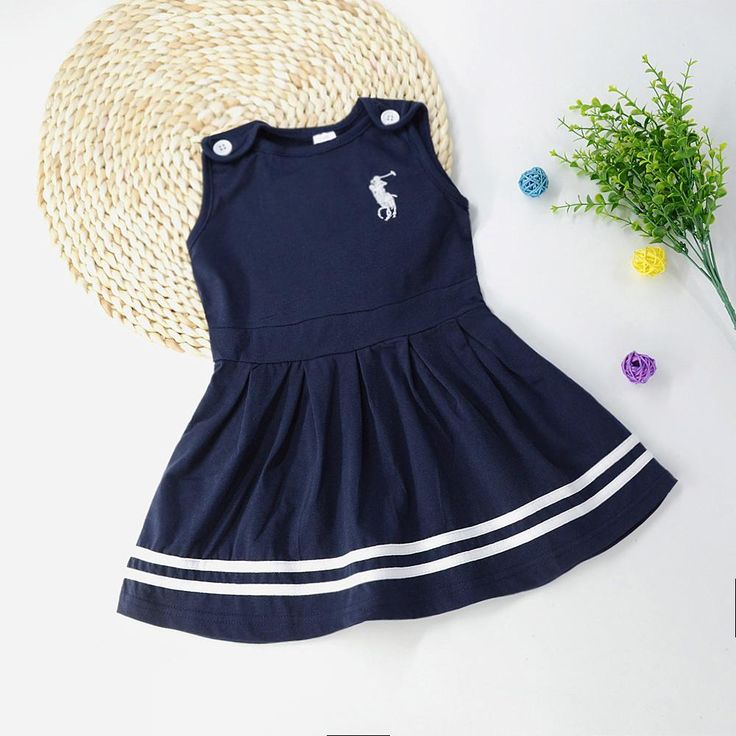 Toddler Girls Polo Collar Blue Preppy Style Dress - PrettyKid Solid Color Spring School Dress, Casual Solid Dresses For School, Preppy Navy Cotton Dress, Sleeveless Cotton School Dress, Cute Blue School Dress, Cute Blue Dress For School, Cute Navy School Dress, Cute Navy Sleeveless Dress, Cute Sleeveless Navy Dress