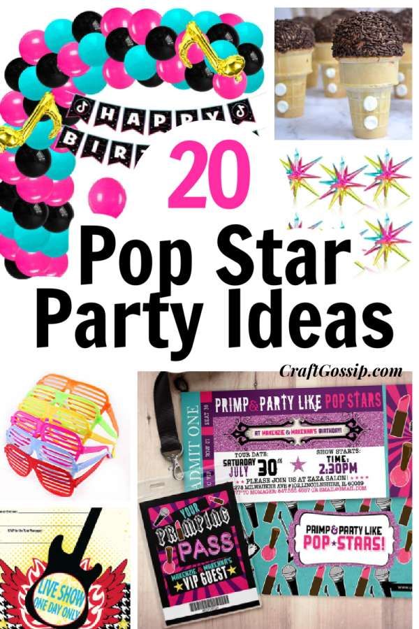 the top 20 pop star party ideas