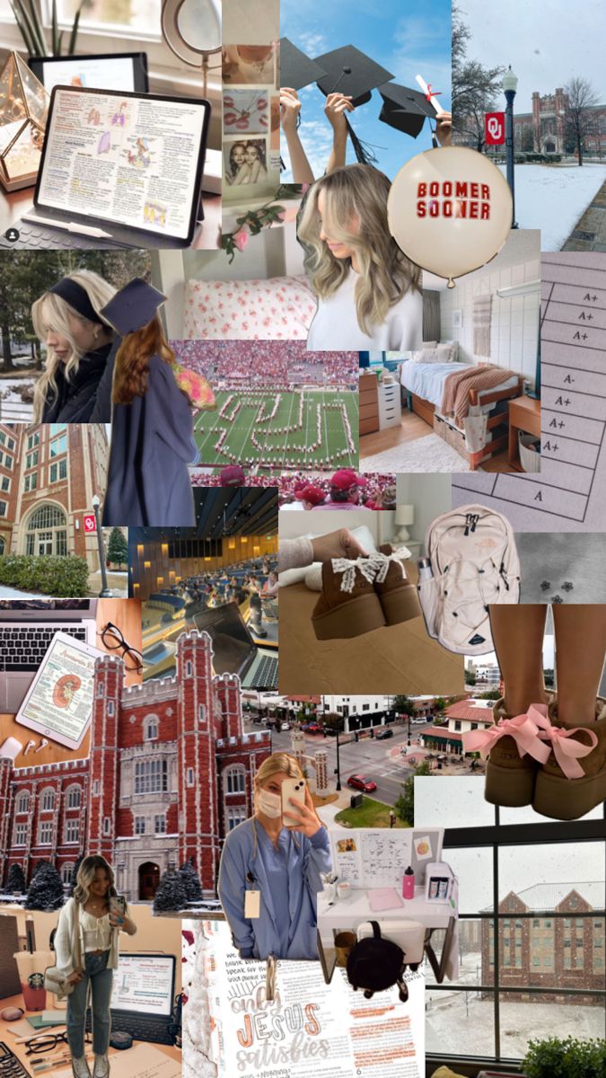 the collage shows many different pictures and people in their home town, including buildings