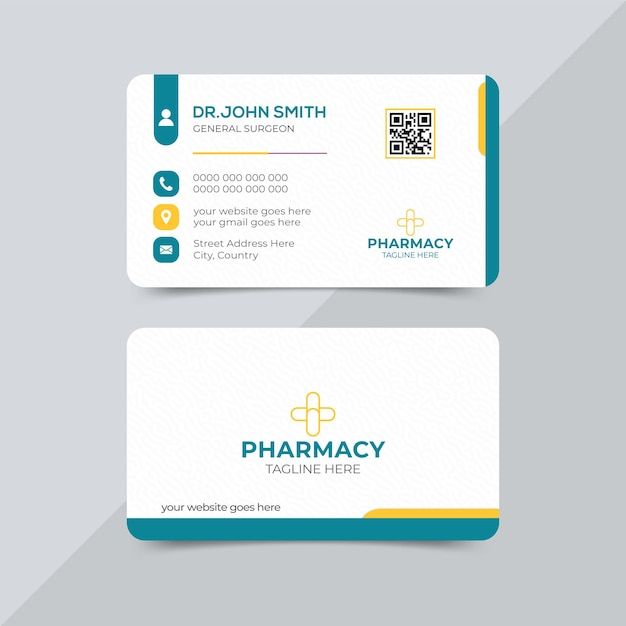 two business cards with the words pharmacy on them