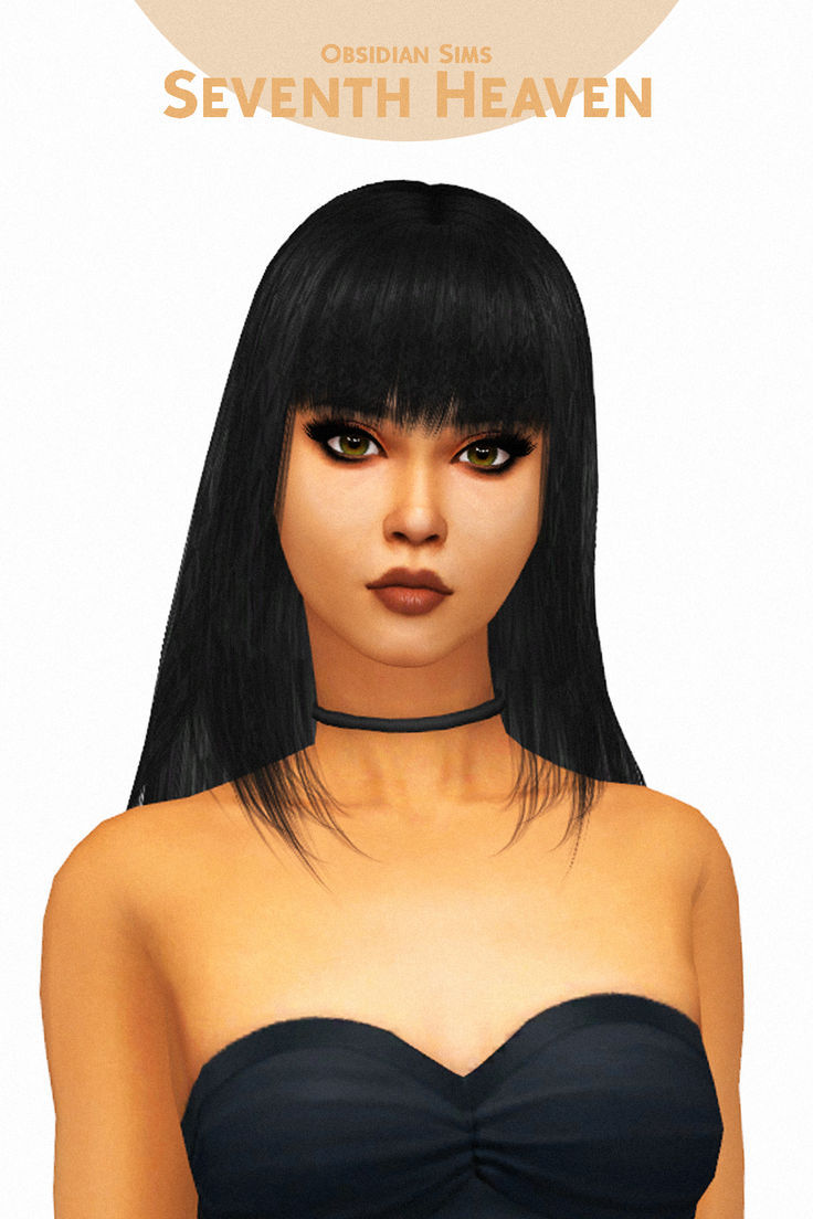 a woman with long black hair wearing a strapless top and choker around her neck