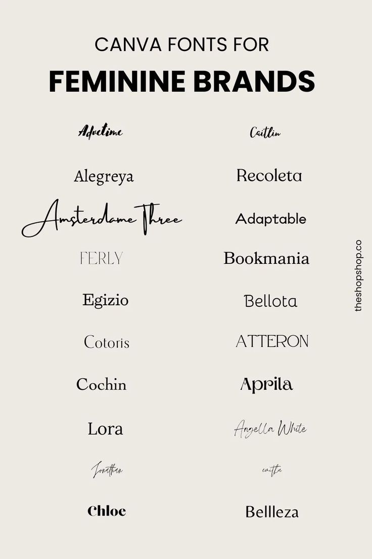 some type of font that is in different colors and sizes, with the names below it