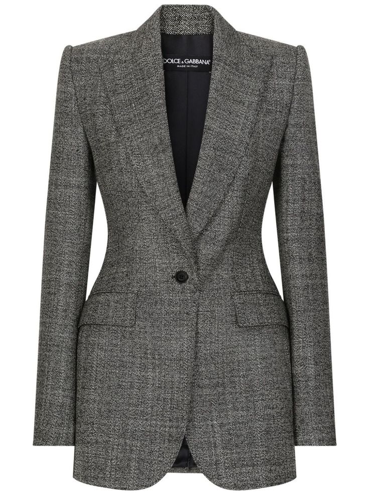 Find DOLCE & GABBANA Buttoned Long-sleeve Blazer on Editorialist. grey silk virgin wool button fastening two side flap pockets buttoned-cuff sleeves long sleeves straight hem Making Outfits, Over 40 Style, Fashion Rules, Outfits Jewelry, Middleton Style, Designer Jackets, Rose Fashion, Kate Middleton Style, City Dress