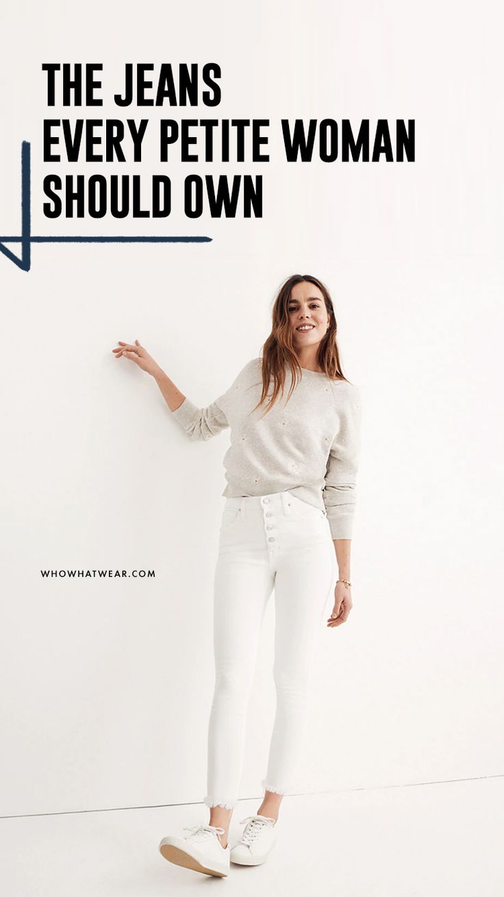 The best jeans for petite women Best Jeans For Short Women 2022, Jeans 2022 Trends Women Petite, Clothes For Petite Women Casual, Zara Petite Outfits, Fashion For Short Women Petite Style Over 40, Petite Trendy Outfits, Mom Jeans For Petite Women, Mom Jeans For Short Women, Petite Clothing For Women