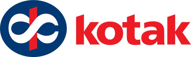 the kodak logo is shown in red, white and blue