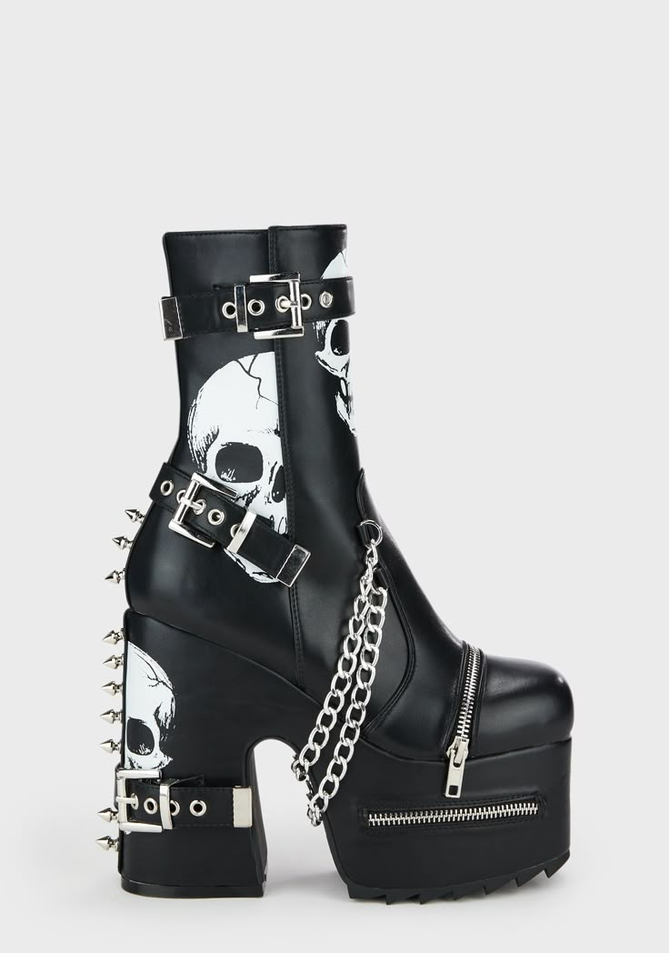 Emo Shoes, Goth Shoes, Goth Boots, Trendy Womens Shoes, Gothic Shoes, Dr Shoes, Cute Shoes Heels, Funky Shoes, Black Platform Boots