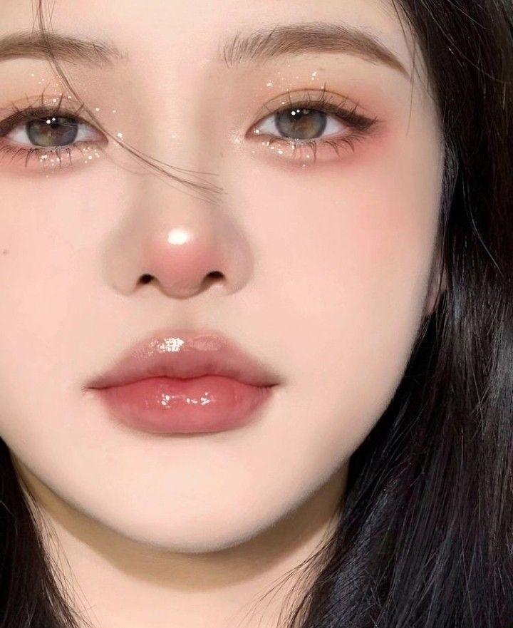 Makeup Ala Korea, Makeup Asia, Eye Makeup Guide, Mekap Mata, Asian Makeup Looks, Korean Makeup Look, Soft Makeup Looks, Cute Eye Makeup, Doll Eye Makeup