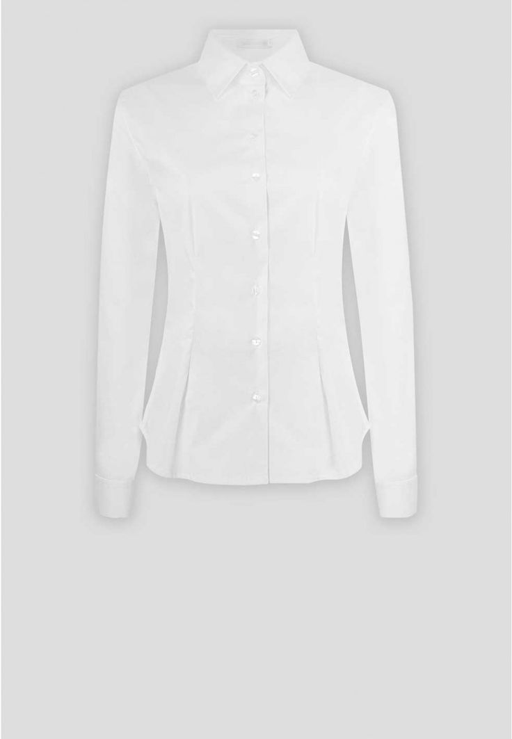 French Cuff Long Sleeve Shirt: Larry | Anne Fontaine Timeless Button-up Office Tops, Fitted Collared Timeless Top, Timeless Tailored Tops For Office, Classic Blouse With Lapel Collar And Buttons, Timeless Fitted Collared Top, Fitted Timeless Collared Top, Timeless Long Sleeve Tops With Concealed Placket, Timeless Button-up Tops With Placket, Timeless Collared Office Shirt