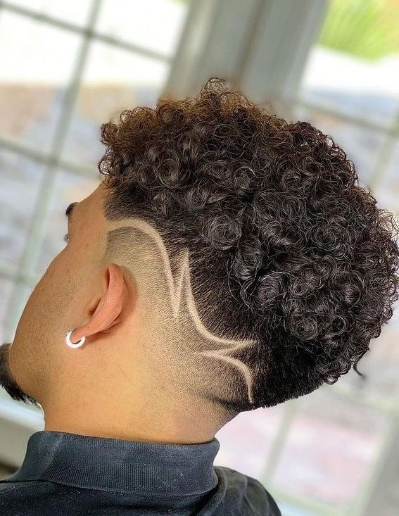 Short Haircut Ideas For Men, Hair Designs For Boys, Boys Haircuts With Designs, Haircut Designs For Men, Fade Haircut Designs, Hair Designs For Men, Mid Fade Haircut, Curly Hair Fade, Tela Iphone