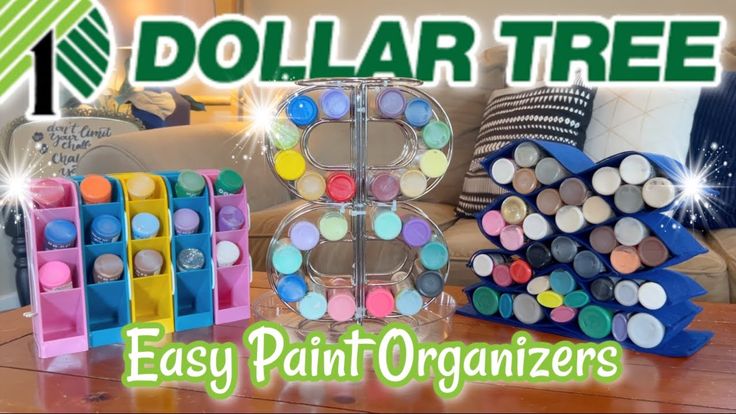 dollar tree crafts with easy paint and organizer