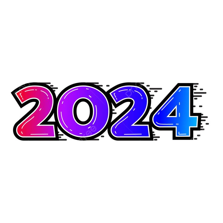 the word'2024'is painted in different colors