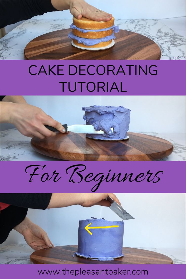 cake decorating tips for beginners to make them look like they are going to be cut