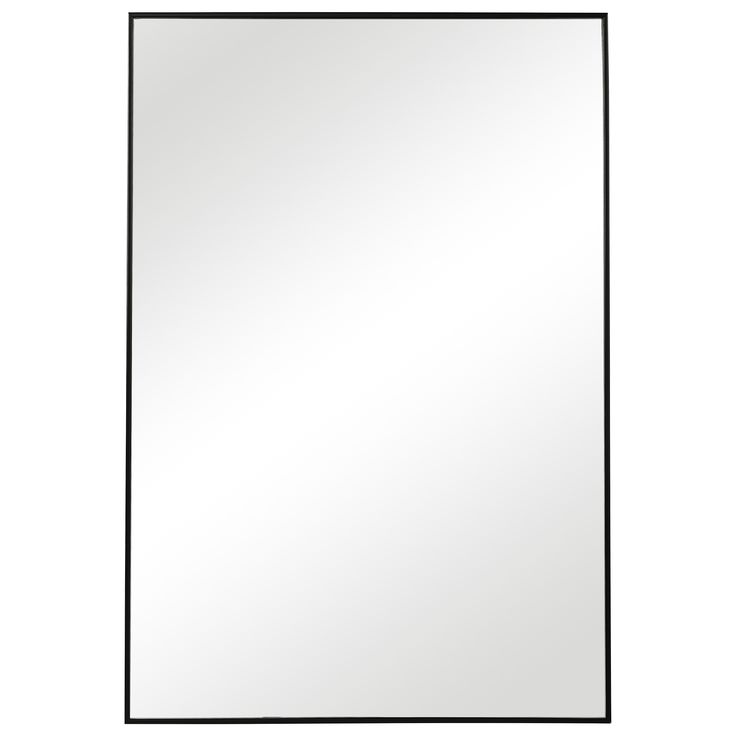 a square mirror on a white background