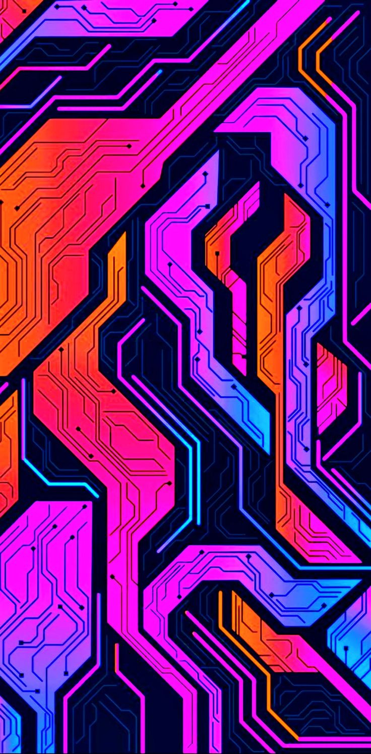 an abstract background with colorful lines and shapes