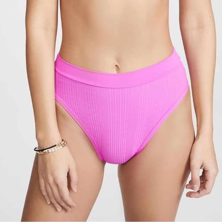 L*Space Frenchi Bikini Bottoms Ribbed Knit Pink New With Tags Size Large Bitsy Signature High-Rise L*Space Frenchi Bikini Bottoms Finished With A Cool Texture That Updates The Brand's Usual Ribbed Design. Retail: $99, Bottoms Only. Ribbed Knit High-Waisted Silhouette Shell: 89% Nylon/11% Spandex Lined Made In The Usa Shipped Fast From A Smoke Free, Pet Free Home! Feel Free To Ask Questions Or Make An Offer :) Sku: Nbc1 Beach Travel Vacation Summer Swim Swimsuit Swimming Bathing Suit Cruise Pool Summer Ribbed Poolside Bottoms, Ribbed Swimming Bottoms For Summer, Ribbed Bottoms For Poolside Summer, Summer Ribbed Bottoms For Poolside, Fitted Ribbed Beach Bottoms, Fitted Ribbed Bottoms For Beach, Fitted Ribbed Bottoms For The Beach, Ribbed Beachwear Bottoms For Summer, Ribbed Bottoms For Beach Summer