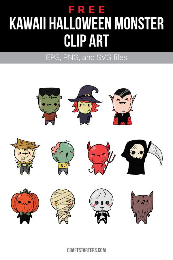 halloween clip art for kids and adults to use in crafts, books or t - shirts