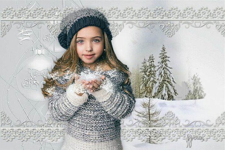 gif hiver féérique - animation paysage de neige - clic ici pour d'autres animations hiver - http://prettypoun.centerblog.net/rub-hiver-feerique-.html Crochet Hats, Gif, Crochet