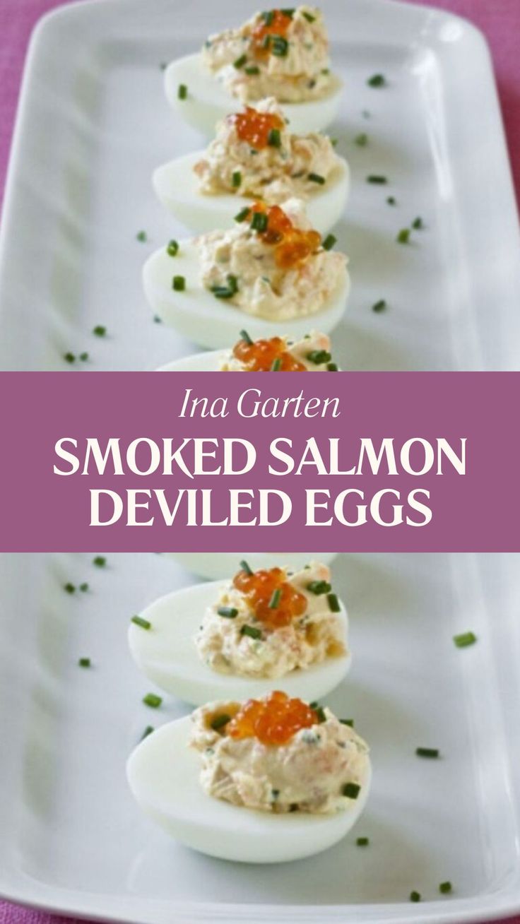 Ina Garten Smoked Salmon Deviled Eggs Deviled Eggs With Smoked Salmon, Deviled Eggs Smoked Salmon, Ina Garten Deviled Eggs, Smoked Salmon Deviled Eggs, Salmon Deviled Eggs, Smoked Salmon Appetizer, Barefoot Contessa Recipes, Devilled Eggs Recipe Best, Devilled Eggs