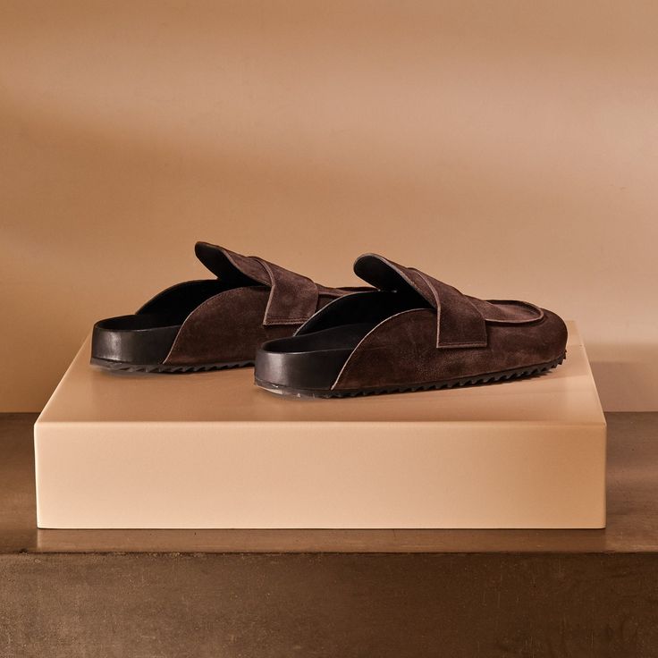 100% Spanish calf leather suede Slip-On Loafer, featuring a simple top strap detail. Set on a soft yet supportive footbed for comfort and style.Additional Information:• Fabric: 100% Calf Leather Simple Top, Calf Leather, Loafers, Slip On, Cafe, Leather, Fabric, Los Angeles