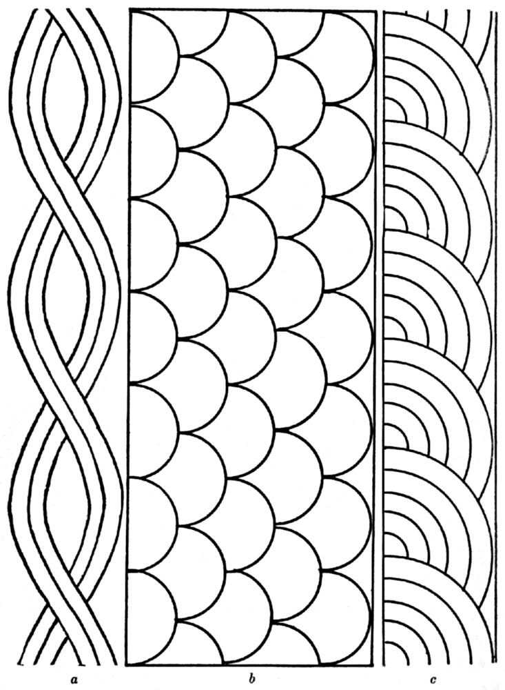 two lines that have been drawn in the same direction, each with different shapes and sizes