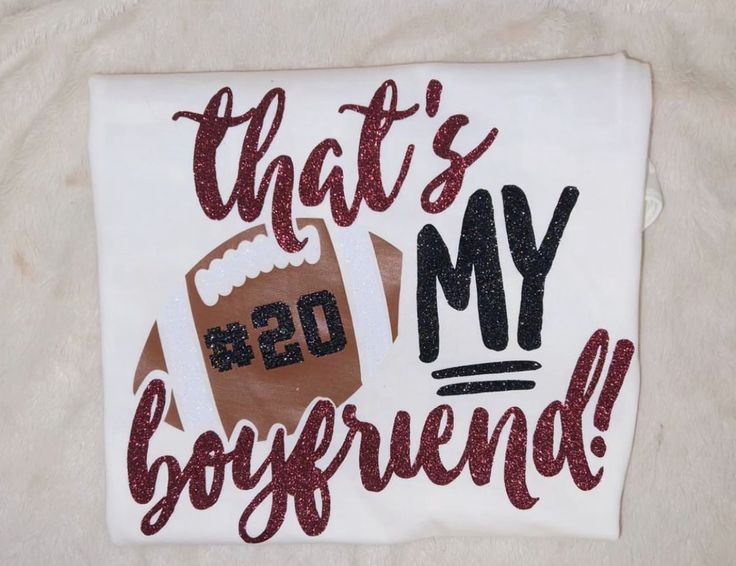 Shirt For Football Girlfriend, Girlfriend Shirts For Boyfriend Football, Quarterback Girlfriend Shirts, Football Girlfriend Shirts Ideas Black, Football Shirt Designs For Best Friend, Gf Shirts For Football, Football Shirt Ideas For Girlfriends, Football Support Shirts, Football Tshirt Ideas Design