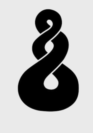 a black and white logo with the letter s