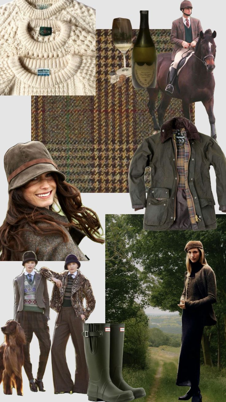 #british #country #countryaesthetic English Country Outfits Women, Out Of Africa Style, English Countryside Fashion, English Countryside Aesthetic, English Country Fashion, Horse Girl Aesthetic, Countryside Outfit, Rain Boot Outfit, Countryside Fashion