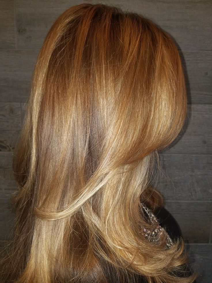 Blonde Auburn Lowlights, Honey Blonde Highlights On Red Hair, Light Golden Auburn Hair, Blonde With Reddish Brown Lowlights, Light Brown With Ginger Highlights, Honey Blonde Hair With Brown Highlights, Gold Honey Hair, Copper Hair To Blonde, 2000s Honey Blonde Hair