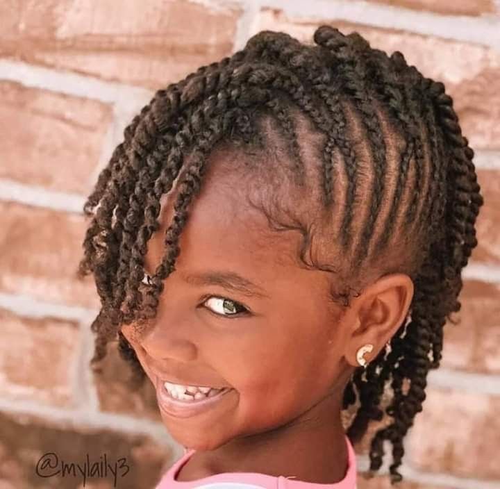 Flat Twist Mohawk, Braided Mohawk Black Hair, Twist Hairstyle Kids, Twist Mohawk, Two Strand Twist Hairstyles, Toddler Braided Hairstyles, Flat Twist Hairstyles, Lil Girl Hairstyles, Kid Braid Styles