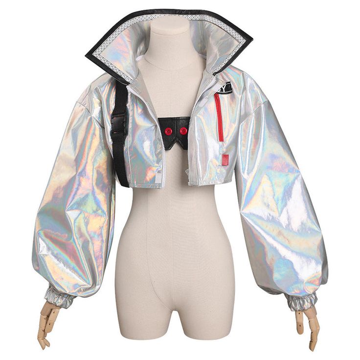 Cyberpunk: Edgerunners-Lucy Cosplay Costume Original Design Coat Outfi– VEEGET Cyberpunk Mode, Lucy Cosplay, Edgerunners Lucy, Mantel Outfit, Cyberpunk Fashion, Futuristic Fashion, Drawing Clothes, Coat Outfits, Fantasy Clothing