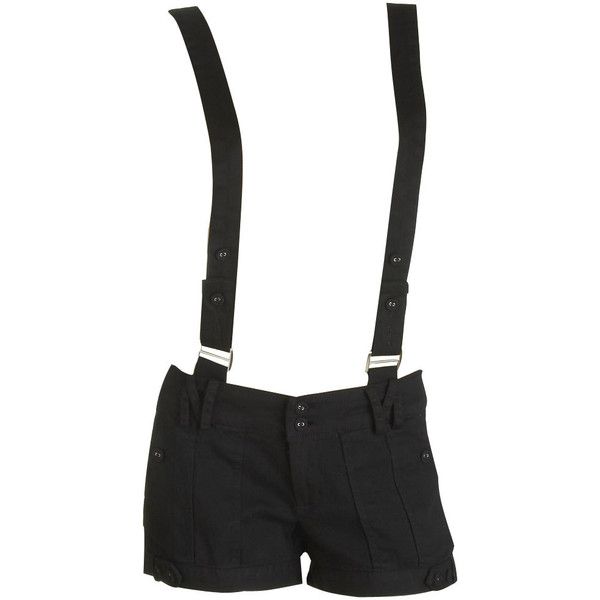 Twill Suspender Short ($25) ❤ liked on Polyvore featuring shorts, bottoms, pants, short, twill shorts, short shorts, faux-leather shorts, wet seal shorts and pocket shorts Milk Fashion, Shorts With Suspenders, Rainbow Milk, Outfit Dinner, Night Club Outfits, Pants Short, Gothic Clothes, Pocket Shorts, Twill Shorts