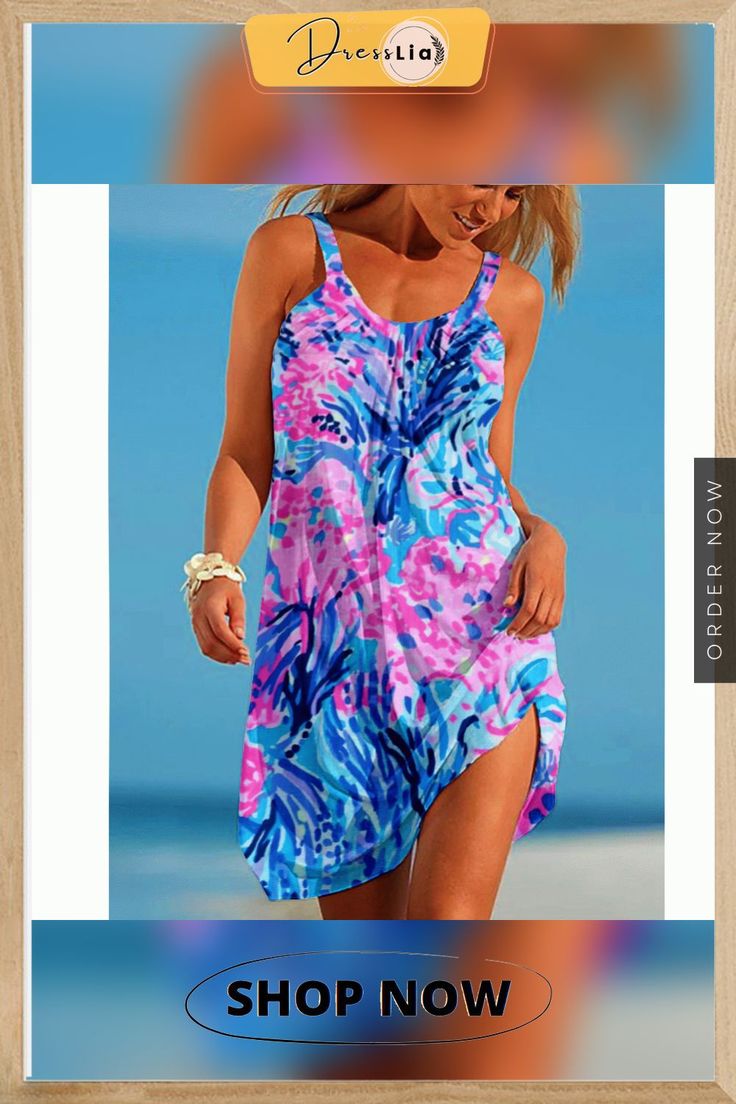 New Boho Nature Scenery Sexy Women Beach Blue Dress Print Off Shoulder Sleeveless Sundress Summer Holiday Beachwear Night Dresse Blue Halter Neck Beach Dress For Poolside, Tropical Sleeveless Beach Dress For Beach Party, Sleeveless Tropical Beach Dress For Beach Party, Pink Sleeveless Summer Beach Dress, Tropical Sleeveless Sundress For Beach Party, Sleeveless Tropical Beach Dress, Blue Halter Neck Sundress For Beach Party, Beachy Blue Halter Neck Beach Dress, Blue Halter Neck Beach Dress For Beach Party